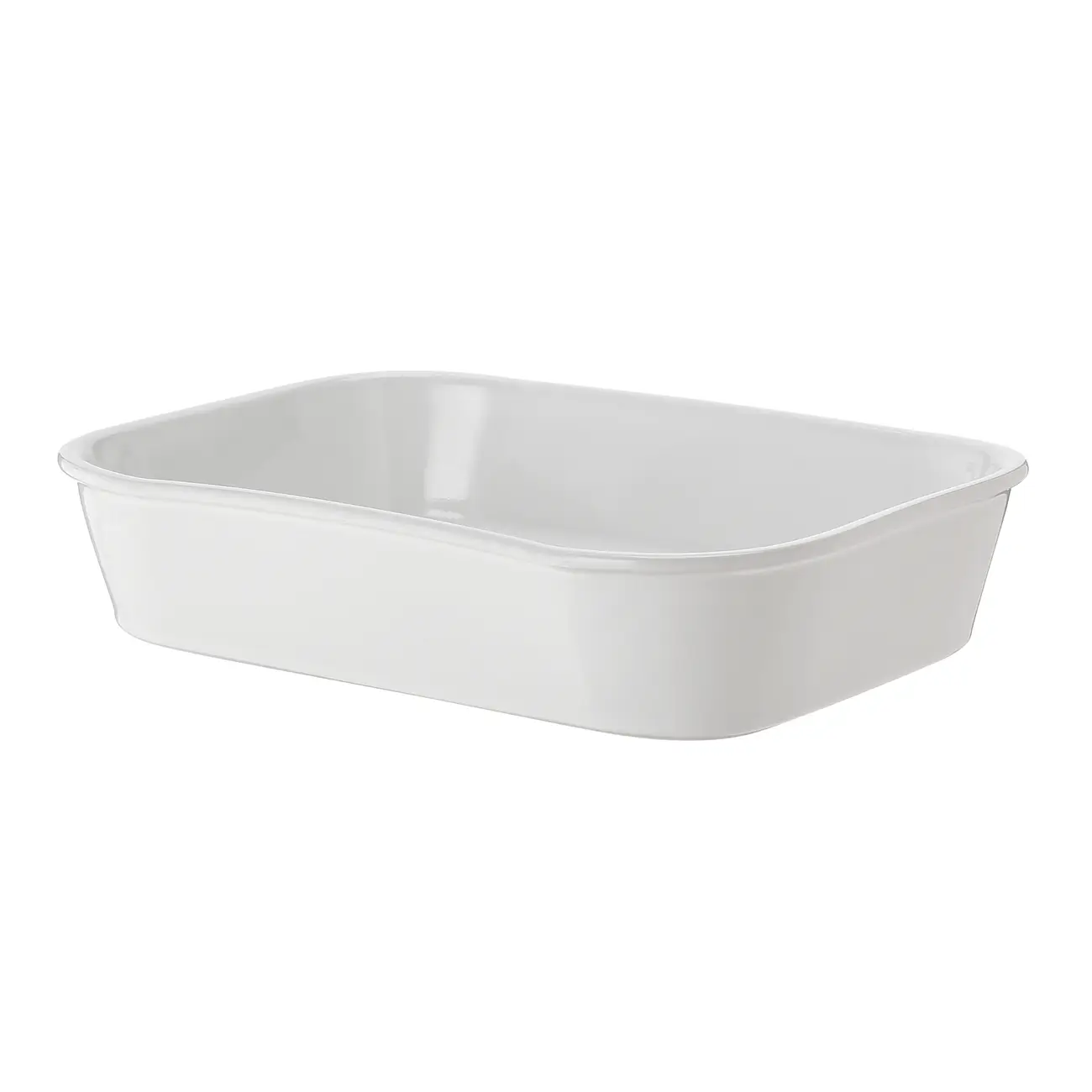 TRAVESSA REFRATÁRIA 29 CM X 21 CM THEVY - BRANCO/BRANCO - Foto 1