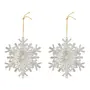 KIT PINGENTE SNOW COM 2 PEÇAS NATAL ASTRAL - BRANCO - Foto 1