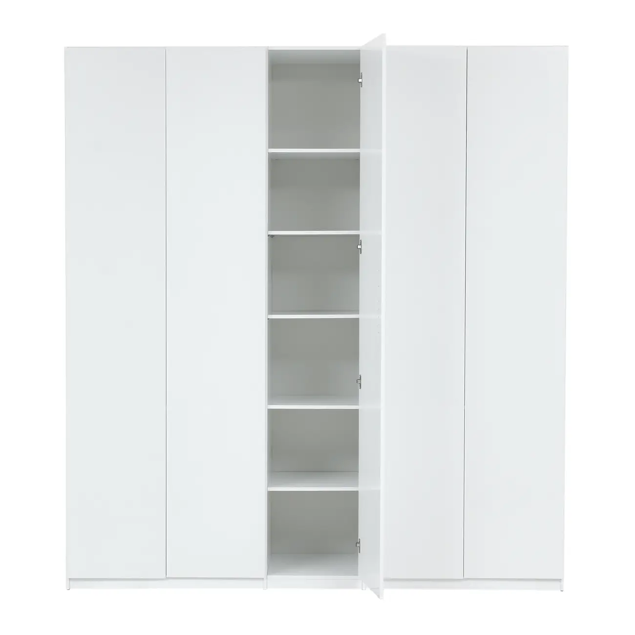 GUARDA-ROUPA DE CASAL 5 PORTAS 3 GAVETAS 45 MAXIMUS - BRANCO - Foto 5