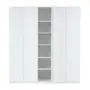 GUARDA-ROUPA DE CASAL 5 PORTAS 3 GAVETAS 45 MAXIMUS - BRANCO - Foto 5