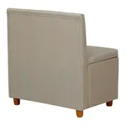 CANTO ALEMÃO MÓDULO 80 CM COM BAÚ PLATZ - BEGE - Foto 6