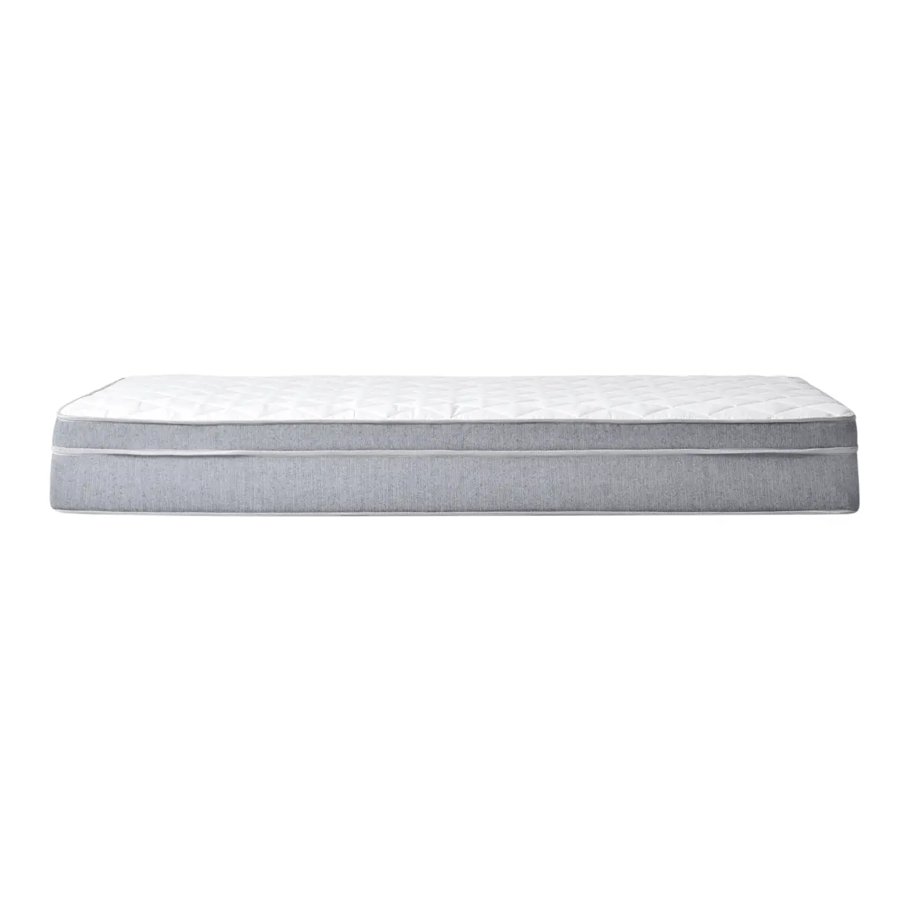 COLCHÃO SOLTEIRO COM MOLAS 88 CM X 1,88 M X 24 CM NEST - CINZA/BRANCO - Foto 1