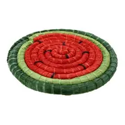 PORTA-COPOS CONJUNTO COM 4 PEÇAS SERTÃO MELANCIA - VERDE/VERMELHO - Foto 2
