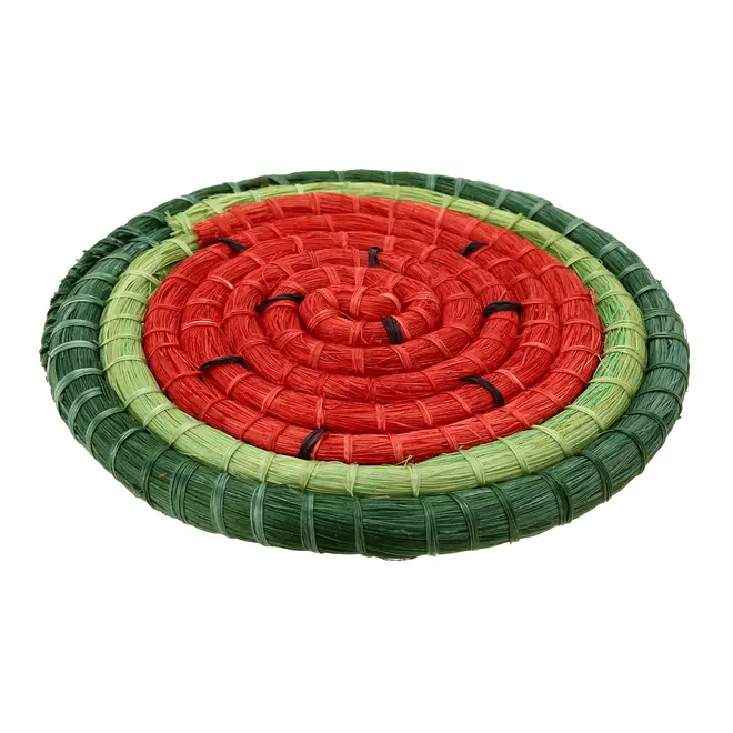 PORTA-COPOS CONJUNTO COM 4 PEÇAS SERTÃO MELANCIA - VERDE/VERMELHO - Foto 2
