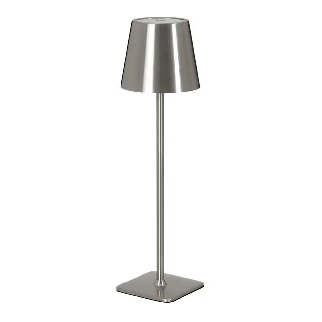 LUMINÁRIA DE MESA LED RECARREGÁVEL KROM - INOX - Foto 2