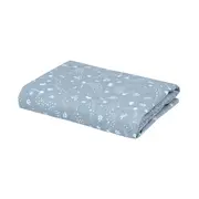 LENÇOL COM ELÁSTICO JÚNIOR INFANTIL 78 CM X 1 62 M X 18 CM DELICADÊ CADÊ - BLEU CENDRÉ/OFF WHITE - Foto 2