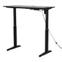 MESA REGULÁVEL ELÉTRICA 1,20 M X 60 CM ERGO - PRETO/PRETO - Foto 3