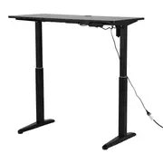 MESA REGULÁVEL ELÉTRICA 1,20 M X 60 CM ERGO - PRETO/PRETO - Foto 3