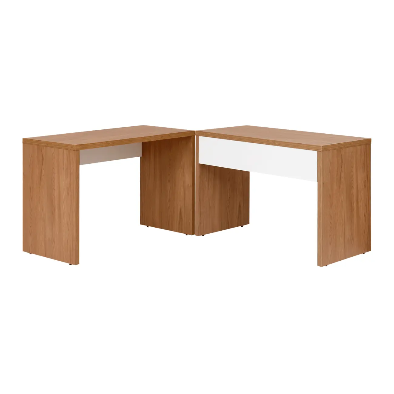 MESA DUPLA BOSS - OAK TAMMI/BRANCO - Foto 3