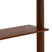 ESTANTE/DIVISÓRIA PAREDE/TETO 86 CM X 2,41 M/2,80 M LIBRERIA - NOZES/PRETO - Foto 9
