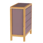 CÔMODA 4 GAVETAS 90 CM X 45 CM KANT - RUBY MOCHA/AMÊNDOA - Foto 29