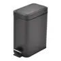LIXEIRA COM PEDAL 5 L DURBAN - PRETO/PRETO - Foto 2