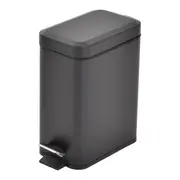 LIXEIRA COM PEDAL 5 L DURBAN - PRETO/PRETO - Foto 2