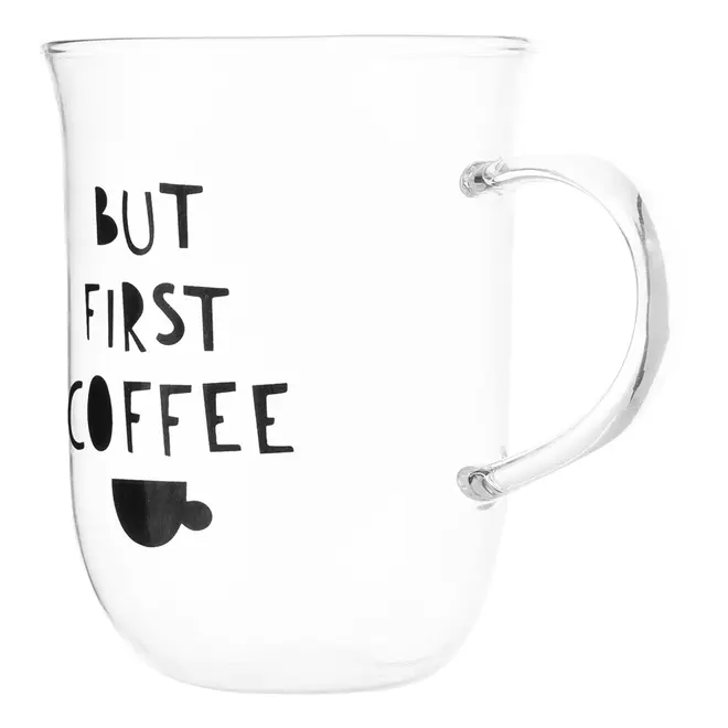 CANECA 350 ML BUT FIRST COFFEE - INCOLOR/PRETO - Foto 2