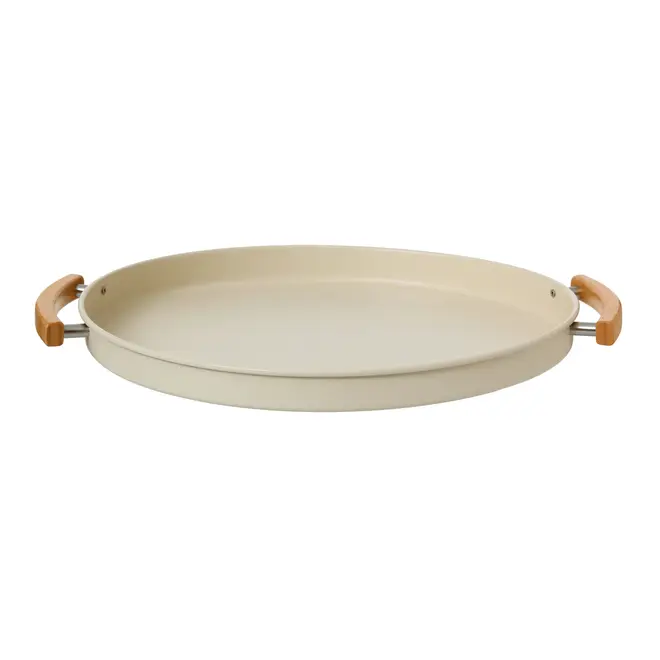 BANDEJA 36 CM MIXED BAMBOO - OFF WHITE/BAMBU - Foto 1