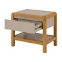 MESA DE CABECEIRA 1 GAVETA KANT - CAMELO/AMÊNDOA - Foto 7