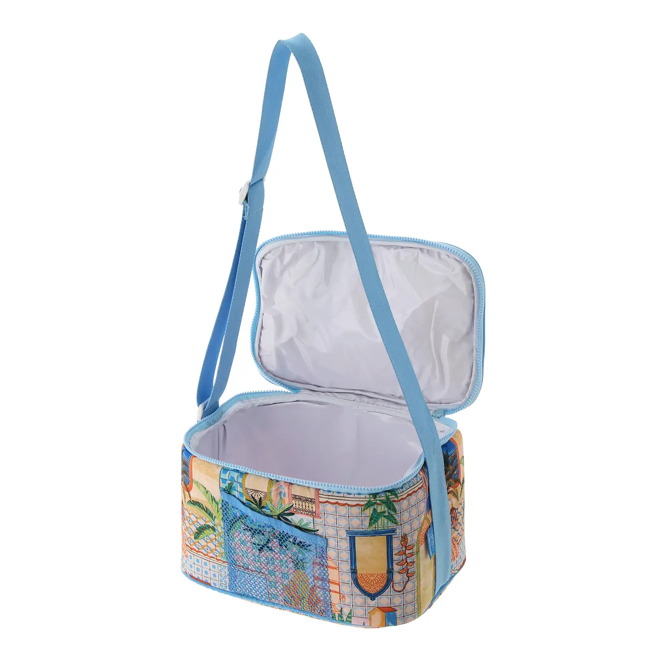 BOLSA TÉRMICA SAUDADE TROPICAL - AZUL/MULTICOR - Foto 6