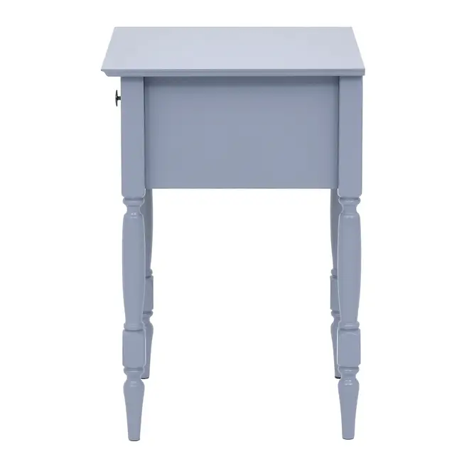 MESA DE CABECEIRA 1 GAVETA CAMPAGNE - BLEU CENDRÉ - Foto 4