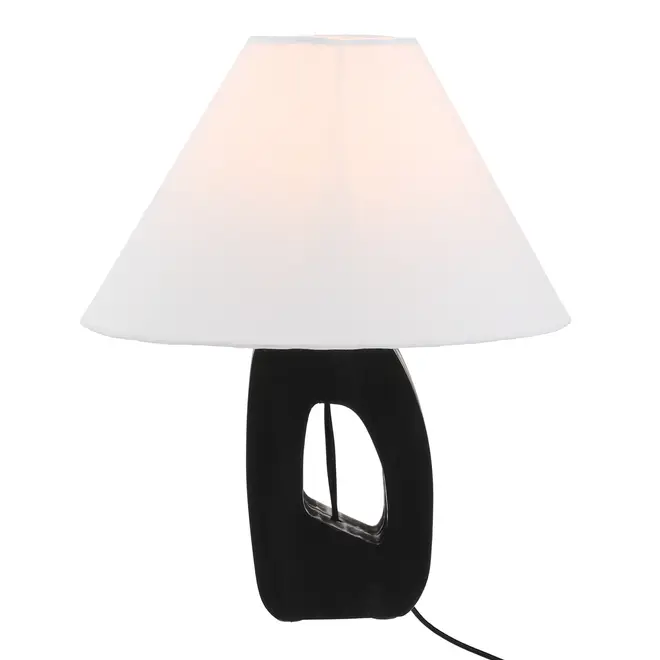 LUMINÁRIA DE MESA ÉBANY C/CUP A - EBANIZADO/BRANCO - Foto 2