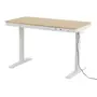 MESA DE ESCRITÓRIO REGULÁVEL E ELÉTRICA 1 GAVETA 1,18 M X 60 CM ELEVATION PLUS - BRANCO/CARVALHO - Foto 3