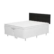 CAMA DE CASAL/QUEEN PREMIUM RESTING - KONKRET/BRANCO - Foto 1