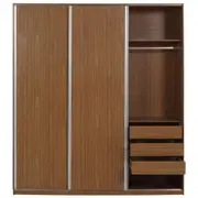 GUARDA-ROUPA DE CASAL 3 PORTAS DE CORRER - FREIJÓ - Foto 3