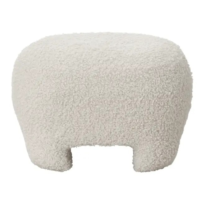 PUFF GUINEA - BOUCLÉ NATURAL - Foto 1