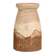 VASO 22 CM PAVLOVNA - PAULOWNIA/ENCERADO CASTANHO - Foto 1