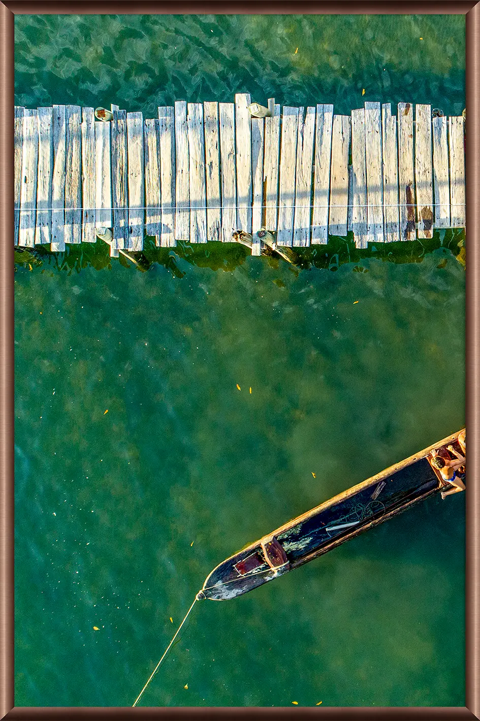 QUADRO À BEIRA I 80 CM X 1,20 M - CAPPUCCINO/MULTICOR - Foto 1