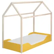 CAMA MONTESSORI JÚNIOR 78 CM PIN PLAY - BANANA/NATURAL WASHED - Foto 1