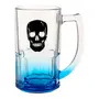 CANECA CERVEJA 340 ML CAVEIRA - INCOLOR/AZUL - Foto 1