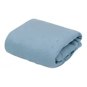 COLCHA SOLTEIRO COM ELÁSTICO 78 CM X 1,88 M X 20 CM POINT DE CROIX - BLEU CENDRÉ/CINZA PROVENCE - Foto 2