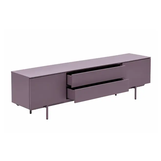 RACK 2 PORTAS/2 GAVETAS 1,80 M X 42 CM THE FOLD - RUBY MOCHA/RUBY MOCHA - Foto 6