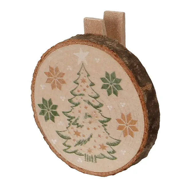 KIT COM 6 PRENDEDORES VILAREJO NOEL - CASCA DE URUCUM/CIPESTRE - Foto 13