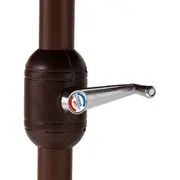 OMBRELONE RETANGULAR 4,60 M X 2,70 M TRI SHADOW - MARROM/MARROM - Foto 4