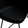 CADEIRA DE JANTAR COM BRAÇOS CONCA - PRETO/PRETO - Foto 7