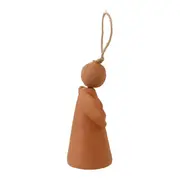 PINGENTE ANJO 10 CM VILAREJO NOEL - ARGILA CRUA - Foto 5