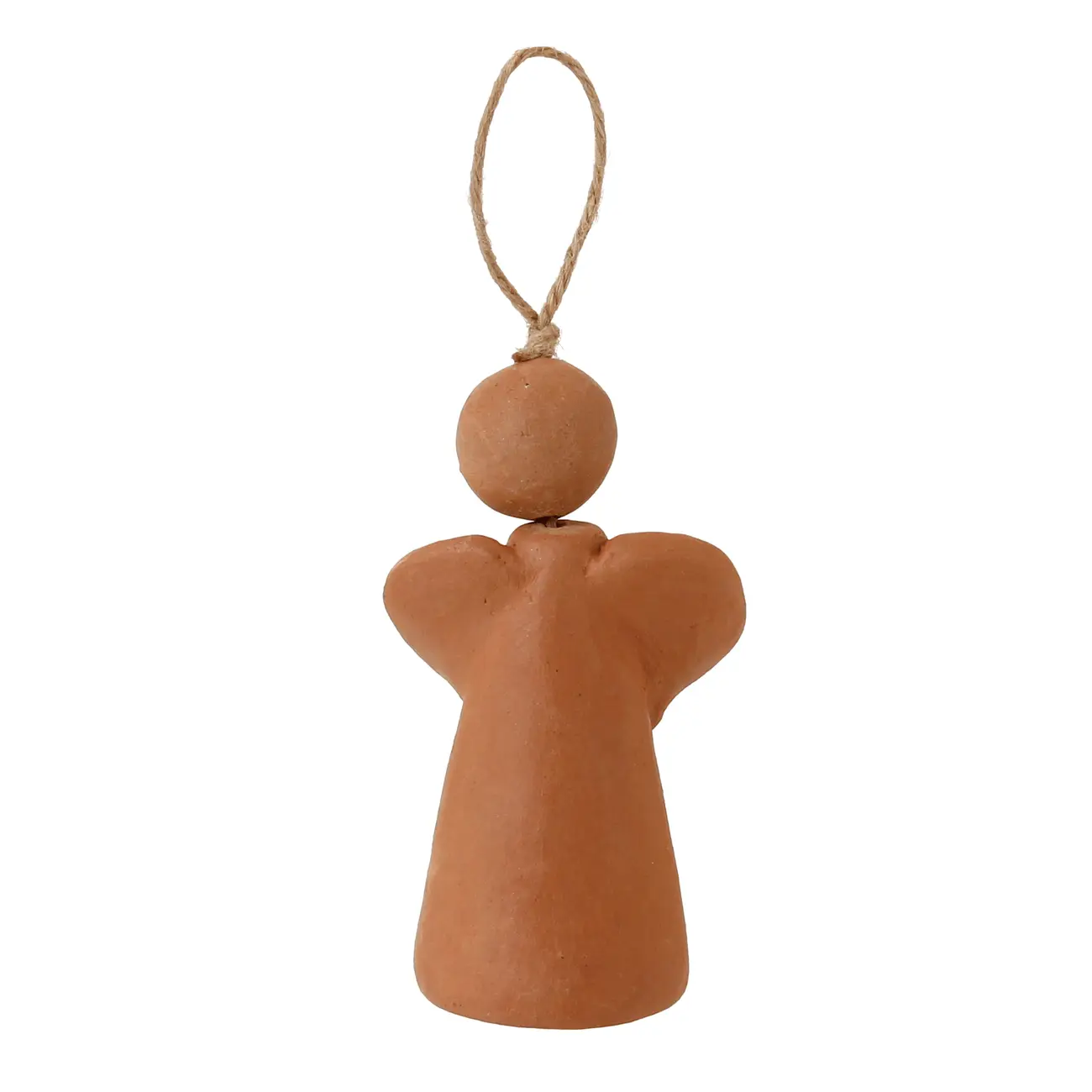 PINGENTE ANJO 10 CM VILAREJO NOEL - ARGILA CRUA - Foto 4