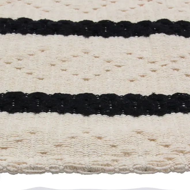 TAPETE 2 M X 2,50 M MURLES - BRANCO/PRETO - Foto 5