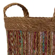 CESTO 26 CM X 26 CM X 26 CM COCAL - FIBRA CLARA/MULTICOR - Foto 8