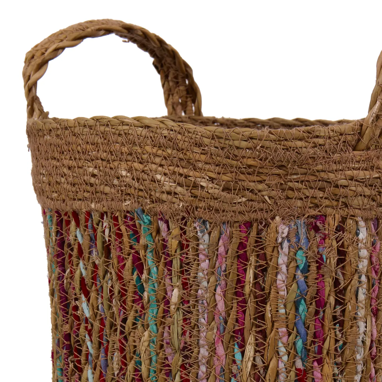 CESTO 26 CM X 26 CM X 26 CM COCAL - FIBRA CLARA/MULTICOR - Foto 8
