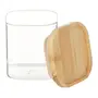 POTE 150 ML BAMBOO BORUS QUADRADO - INCOLOR/BAMBU - Foto 3
