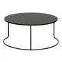 MESA DE CENTRO CONJUNTO COM 2 PEÇAS LOOP - PRETO/PRETO - Foto 7