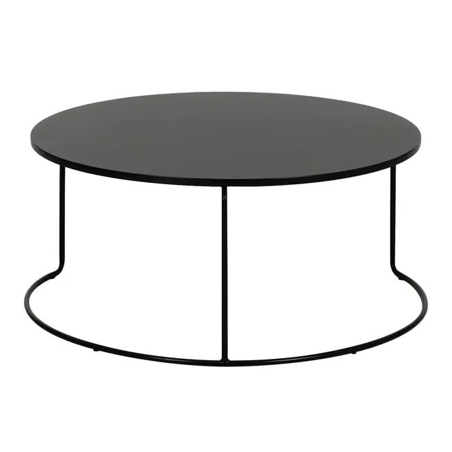 MESA DE CENTRO CONJUNTO COM 2 PEÇAS LOOP - PRETO/PRETO - Foto 7