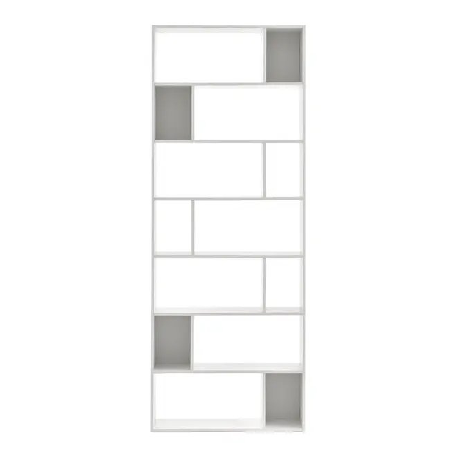 ESTANTE/DIVISÓRIA 80 CM X 2,12 M BLOCK - BRANCO - Foto 1