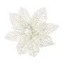 KIT COM 2 ADORNOS FLOR VILAREJO NOEL - BRANCO - Foto 2