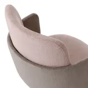 CADEIRA HOME OFFICE OBI - BRANCO/QUARTZO ROSA - Foto 6