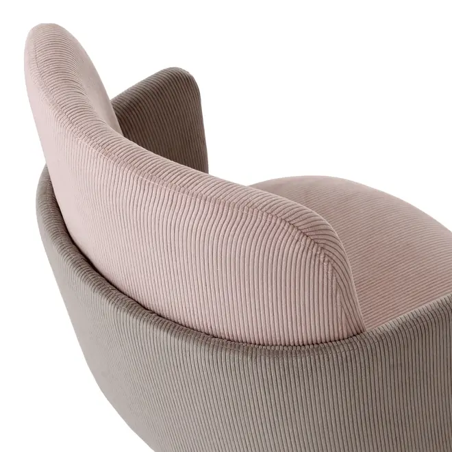 CADEIRA HOME OFFICE OBI - BRANCO/QUARTZO ROSA - Foto 6