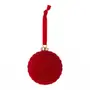 PINGENTE BOLA CORDA 8 CM SANTA ROCKS C/2 - VERMELHO - Foto 3