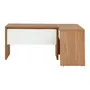 MESA COM 2 GAVETAS C/ MESA AUX BOSS - OAK TAMMI/BRANCO - Foto 3